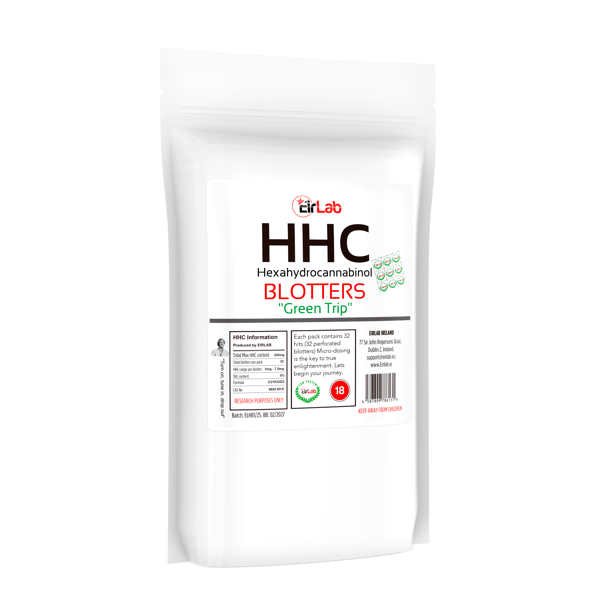 “Green Trip” HHC Blotters